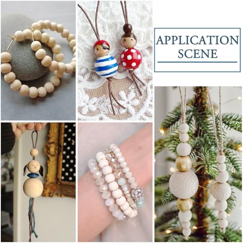 1000st 10mm Natuurlijke onvoltooide houten kralen voor sieraden het maken van ronde houten losse kralen Spacer kralen voor rozenkrans Macrame ambachtelijke armbanden Maken 5