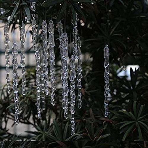 Kerstboom decoraties Icicle hangers, 25 stuks, Acryl Iccles, Decoratie voor kerstboom 3