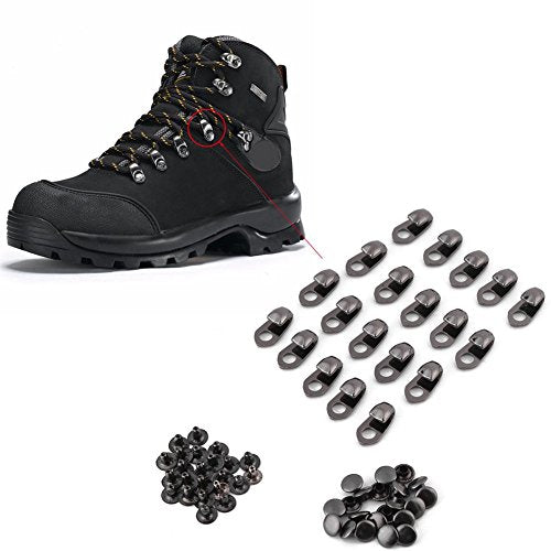 20st Schoenkappen Gesp Haakjes met Rivets Double Cap Boot Tip Rivets Decoratie voor Reparatie Kamp Hike Klim Accessoires