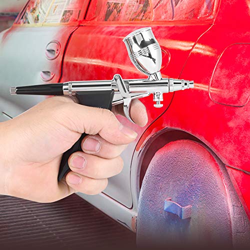 Luchtborstel pistool 0 8 Spray Pastry Set 2 Gravity Spray Gun Luchtborstel 0.3mm 0.8mm Luchtborstel Materialen Nossles Cups set Kit 5