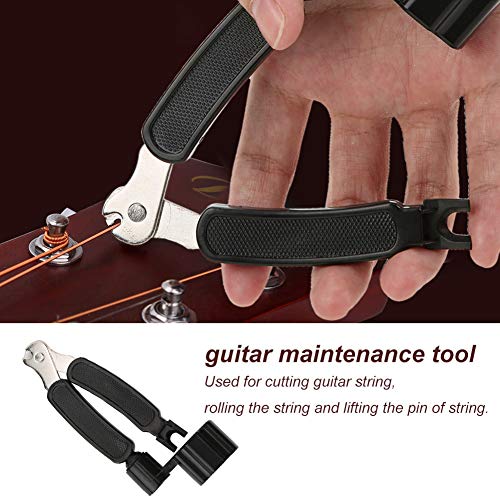 Guitar String Peg Winder String Cutter Bridge Pin Puller, 3 IN 1 Multifunctionele Gitaar Reparatie Gereedschap Muziekinstrument Accessoires 5