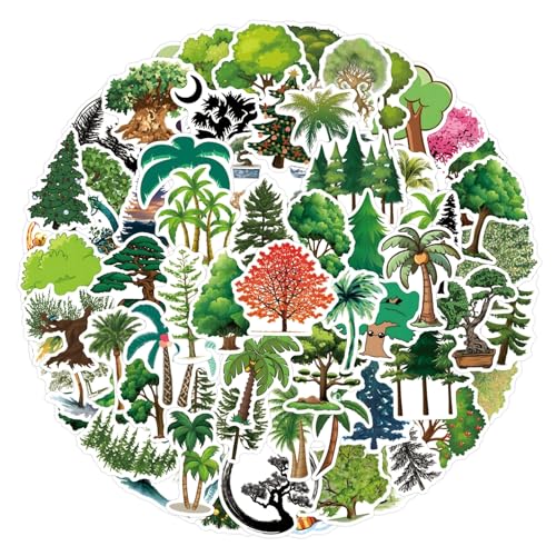 100st Boom Plant Stickers voor jongeren Volwassenen Boom Vinyl Sticker Set Auto Motorfiets Fiets Skateboard Snowboard Bagage Laptop Koffer Helm Motorfiets Computer