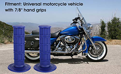 7/8" Motorhandgreep Grips non-slip Motorhandgrepen Motorfiets handgreep Bar Handgrepen 22mm Siliconen zacht voor Pit Dirt Bike 3