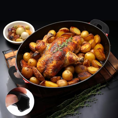 6 stuks Siliconen Pot Handgrepen, Siliconen Assist Hot Pan Handvat Houder, Bescherming voor Pot Handgrepen, Geschikt voor de meeste Potten en Pannen 5