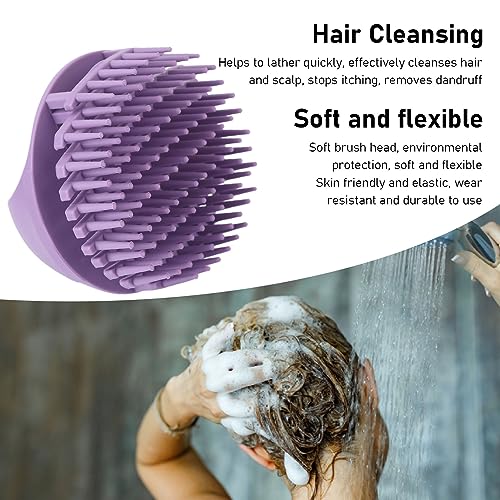 Hoofdhuismassageapparaat, shampooborstel, haarhoofdmassageapparaat voor kalmeert de hoofdhuis, lichtstress en vertert de bloedcirculatie
