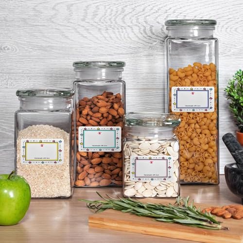 500st Bevroren Labels, Gepersonaliseerde Sticky Labels Stickers, 40x25mm, Voedsel Datum Naam Tags Gemakkelijk te Peel Off Olie en waterdichte koelkast etiketten, Zelfklevende Label Roll voor 5