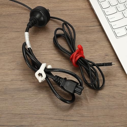 Rubber Gedraaide riemen, 61 cm Siliconen Herbruikbare Twist Bands, Robuust Buigbaar voor Bundelen, 8 stuks, Zwart 5