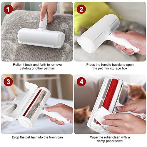 Haarborstel, katten, honden, Magic Roll, Anti-Hair, Magic Brush voor het verwijderen van magisch haar, Pet Hair Roll, Epilator (2 x Kleding Epilator voor wasmachine) 5