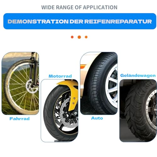 Band Patches Lijm Tire Reparatie Mushroom Naaldplug voor Reparatie Mushroom Rubber Reparatie Mushroom Plug Mushroom Plug met Integral Set van Banden voor Auto, Motorfiets, Fiets 4