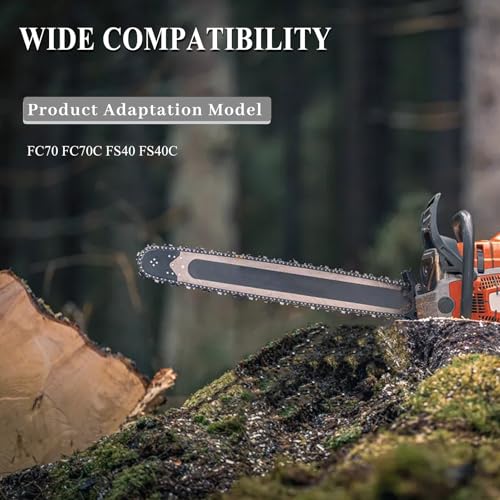 Benzinedop en 1 oliedop compatibel met Stihl kettingzaag FC70, FC70C, FS40, FS40C, tankdop en oliedop voor kettingzaag 3