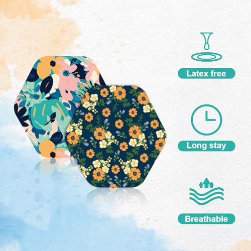 25 st Waterdichte lijm Patches voor Libre 2/3, CGM Sensor Covers Sweatproof en ademende Overpatches Sensor Sticker met Floral Pattern Compatibel met Libre 2 & 3 Accessoires 4