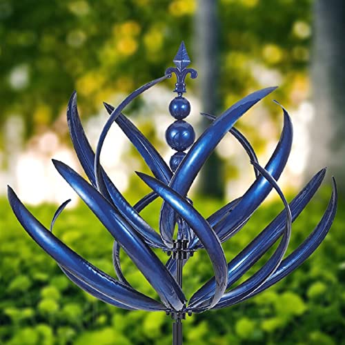 Wind Sculptuur Spinner Decoratie Kunst Ambacht Grote metalen Wind Spinner Rotator voor Tuin Tuin Outdoor Decoratie 5
