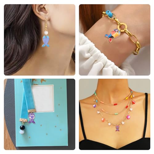 Mooie Emaille hangers Bloemen Ladybug vlinder drakenvlieg Dang Charm voor doe-het-zelf armband ketting sieraden ambachten maken 3