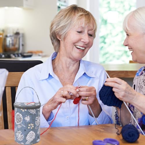 Gebreide tassen, draagbare tassen voor garenopslag, middelgroot formaat, ritshaaktas, voor garen naalden, regelaar 4