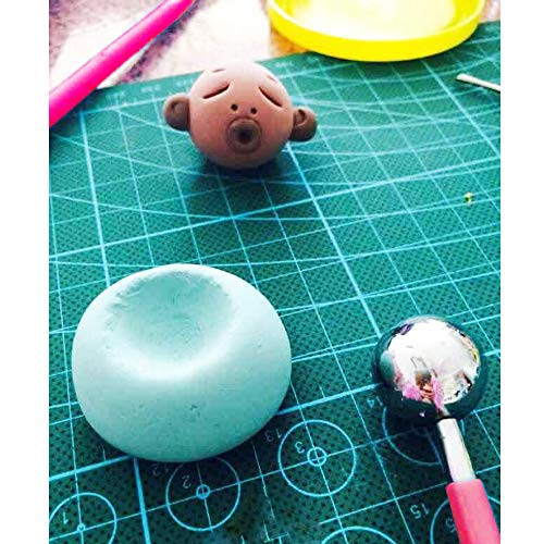 9 stuks metalen bal spijkerpen roestvrij staal DIY klei keramische pot maker modelleergereedschap set