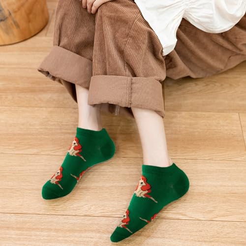 Vrouwen Sokken Katoen 7 paar Wekelijkse Grappige Sokken met Honden Motief Comfortabele Katoenen Sokken voor Vrouwen, Maat 39-42, Multiverpakking, Multi-Kleur., Meerkleurig., 39-42 5