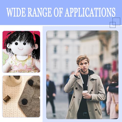 40 st. Stof Knop rond Plastic Naaiknoppen Zwarte Satijnen Knoppen Gladde Satijn Overdekte Ronde Tuxedo Knoppen voor Suites Dress Blouses Coat Coat DIY Project 3