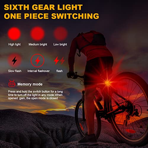 Fietslichtset, 2 stuks USB Fietslicht & staartlicht, lichtgewicht & waterdicht, Super Helder, Cat Eye Fiets Mountainbike Licht, Veilig en gemakkelijk te installeren LED Fietslicht voor 5