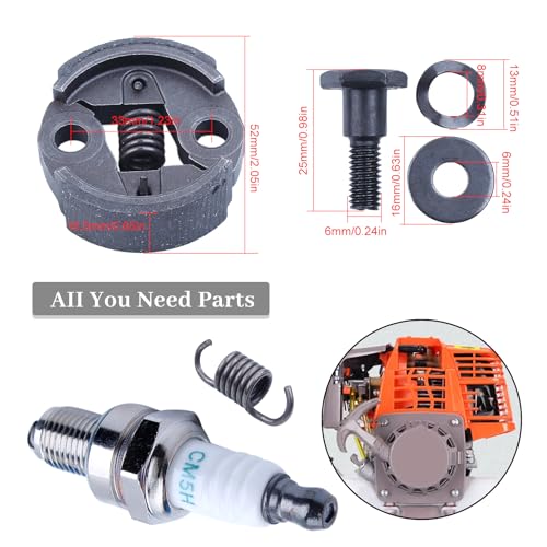 Koppeling voor Honda GX22 GX25 GX25NT GX25NT GX25T GX 22 25 25N Motor HHT25S UMK422 UMK425 Trimmer bosmaaier vervanging #1140-51102