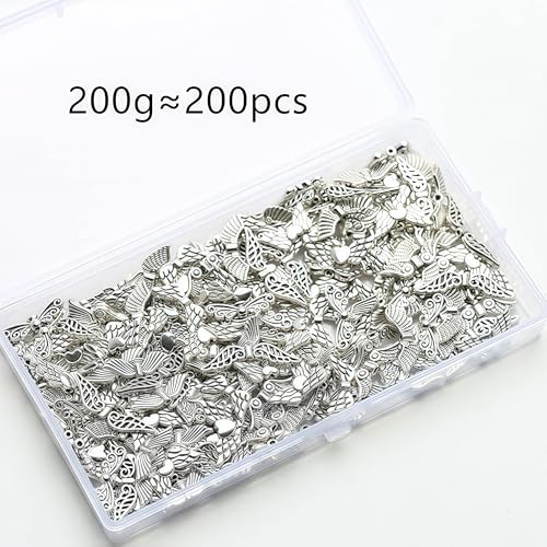 Ongeveer 200 st Tibetaanse Vleugels Spacer Kralen Antiek Zilver voor DIY Sieraden