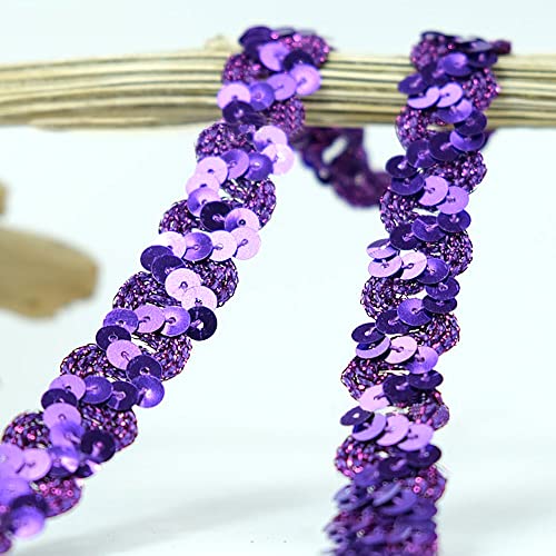 12m 18mm Glitter Sequin Lace Ribbon Sequin Ribbon Lace Board Gevlochten decoratie Lint Decoratief Band Ties Sequins Linten Trim Ribbon voor DIY Naaikostuums Handwerk Decoratie