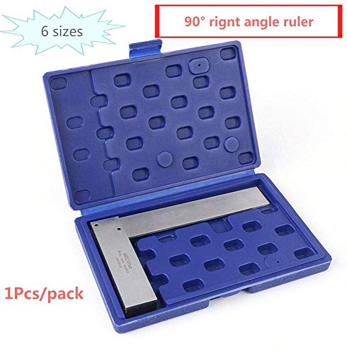 Gereedschap 90 Degree Engineers Staal, Vierkante regelaar voor het meten van rechterhoek met kunststof houder doos (100x63mm) 4