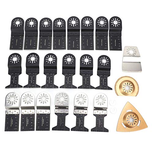 Multifunctionele gereedschapsmes Oscillating Accessoires Kit 25 stuks Rocking Saw Blades Compatibel met Bosch, , Fein, Worx, , Einhell, etc 5