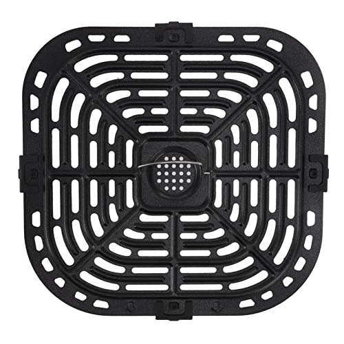 Air Fryer vervanging Grill Pan Fit, vierkant 24x23cm Friteuse vervanging Grill Pan, Friteuse Grill Pan, 304 roestvrij staal friteuse vervanging Crisper Plate