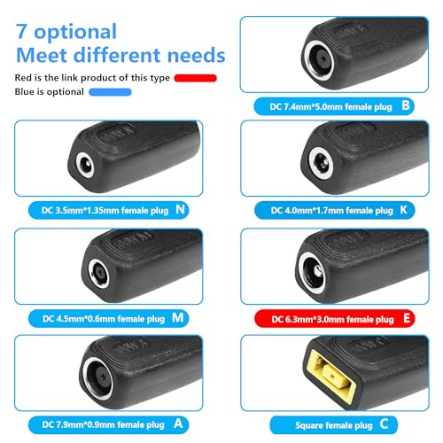PD DC6330 naar Type C Power Adapter 100W DC 6.3mm x 3mm Bushing naar USB C Plug, Uilt-in met inductiechip voor tabletten 5