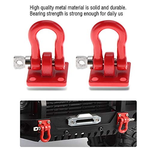 RC Trailer Buckle, 2Pieces RC Shackle Lock Catch Accessoire voor RC Climbing Crawler (rood) 4