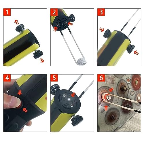 6Stuks inductieverwarmer Kit Bolt Removal Induction Coil Flameless Heating Accessoires voor het verwijderen van Rusty Bolts en Noten 4