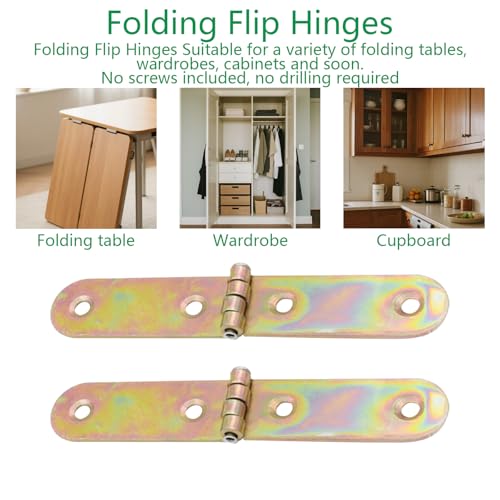 Folding Flip Scharnier metalen vouwen Tafel butler lade Backflap Scharnieren 6Pcs 5