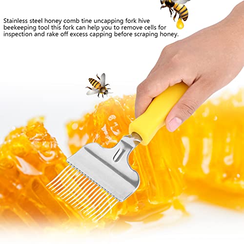 Beekeeper Fork, Discovery Fork, Bijen Discovery Fork Discovery Harnas Beekeeper Roestvrij stalen honing Comb Discovery Fork Discovery Fork Beekeeping Equipment Accessoires Beekeeping Plank 3