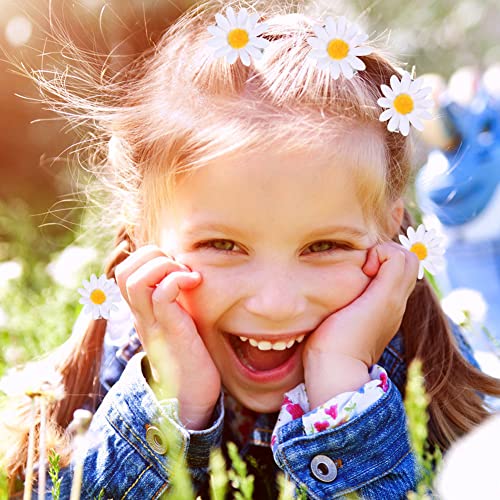 Bruiloft Madeliefjes Hair Clips voor bruidsmeisjes, Pack van 10, edelstenen gratis, metaal, zonder edelstenen 4