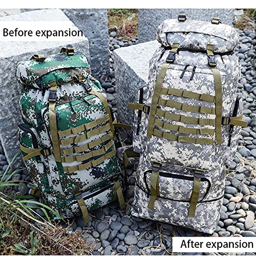 Grote Outdoor Rugzak, 100 Liter, Militaire Tactische Rugzak voor Mannen, Waterdicht, Grote Capaciteit, Hiking Rugzak, Leger Rugzak, Militaire Rugzak voor Camping, Reizen, Bushcraft, Wandelen, Jacht 3
