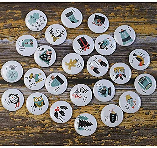 Advent Kalender met nummers van 1 tot 24 Digits voor Kerstkalender DIY Jute Tassen Pins 4