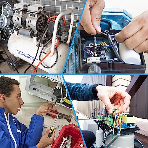 CBB60 condensatorfunctie, 12,5 UF, AC 450 V, 2 Wires, 50/60 Hz, cilinder 60 x 30 mm, voor waterpompen, wasmachines en motorstarter 5