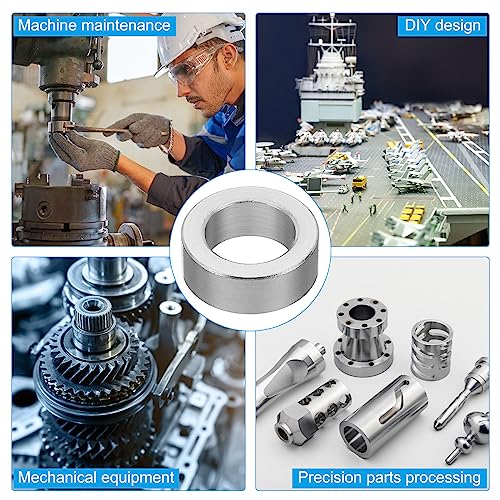 M10 5 st Ronde Aluminium Standoffs Metaal Standoffs Aluminium Standoffs Aluminium 10.2mm ID x 16mm AD x 6mm L Dikke Aluminium Spacing Schroef Spacing voor 3/8 Inch 5