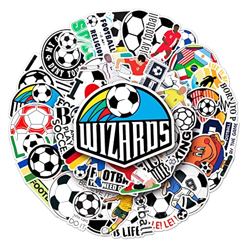 Voetbal Voetbal Sticker Set Stickers Kids Tieners 50 stuks Dieren Waterdichte Vinyl Stickers Laptop Skateboard Koffer Helm Auto Fiets mobiele telefoon Motorrijwiel Bike Scrapbook