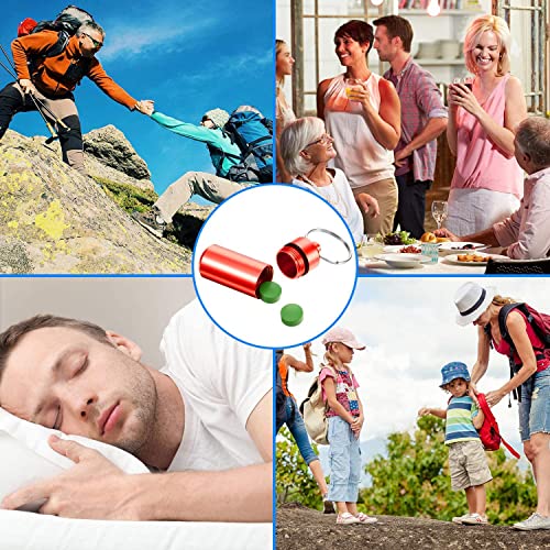 10 st. Sleutelhanger pil Box, Mini aluminium pil Box, waterdichte Organisator Case, Portable Container Keychain+Wire Keychain+Small Spoon+D-Shaped Keychain voor 4