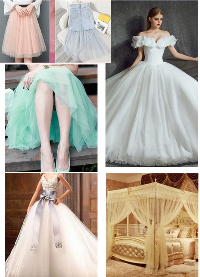 Mash stof Verkocht door de Metre, Extra brede, zachte Tule Stof voor Naaien, Tule Stof voor Kleding, Gordijn, Tafelkleden, Bruiloft Gordijn, Gratis Hand Decoratie, Tulle rok, Party Decoration, Wit