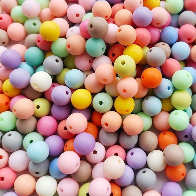 370 st. Kleurrijke kralen voor Strijkende Acryl kralen Multicolor 10mm ronde ambachtelijke kralen voor armbanden sieraden 10mm