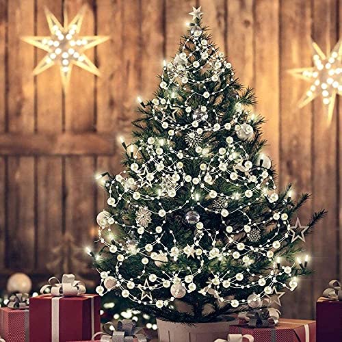 60m Pearl Garland, Parel Band, Parel ketting, Cadeau Lint, Decoratie Band met kralen voor DIY ambachten, Party, Tafel Decoratie, Bruiloft, Bruid, Haar sieraden, Oorbellen, Ketting, Bruids boeket 4