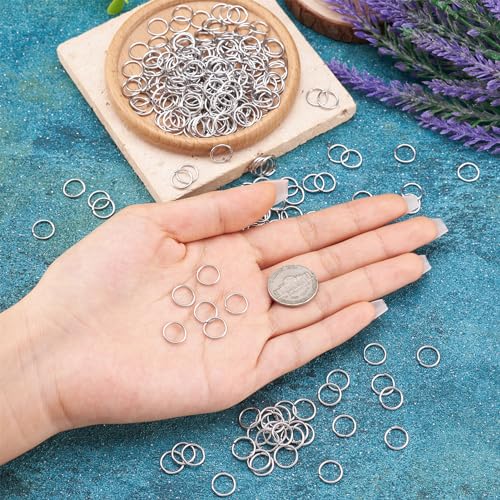 1000 st 10mm Open Jump Rings Kleine ronde 1mm dikke gezamenlijke ringen voor sieraden maken 4