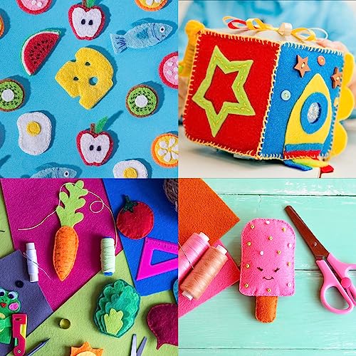 Set van 21 zacht vilt bladeren Zelfklevende stof Craft bladeren wit 10x10cm voor DIY Hobbydecoratie 5