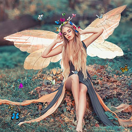 Butterfly Headband, Multicolor Butterfly Antenna, Headband Elegant Hair Hoop voor Vrouwen Meisjes Festival Party kostuum met haar touw