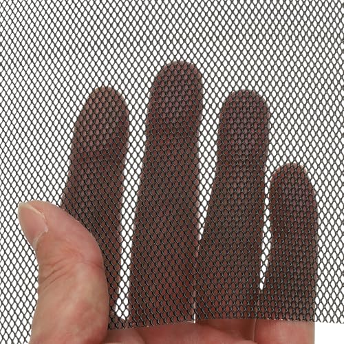 Universal Car Grille 2 x 3 mm (L x B) Diamond Bore, Perforated Expanded Aluminium Can ter bescherming van ventilatie, filtratie, ventilatie en droger, zwart 5