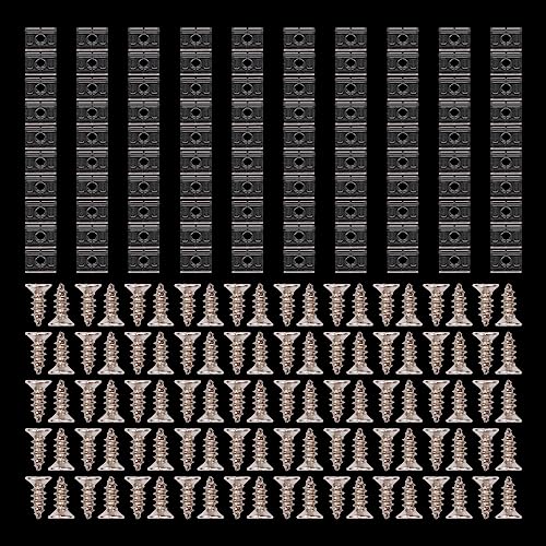 100 st. Led Strip Clips 10mm Led Strip Light Fixing Clips met schroeven voor 5050 Led Strip Light