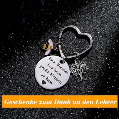 Afscheid gift opvoeder, dank u sleutelhanger, leraar geschenk roestvrij staal sleutelhanger leraar geschenk voor leraren, afscheid geschenk opvoeder 5