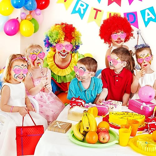 Hartvormige zonnebril, zonnebril, Hippieglazen, transparant, meerkleurig, hartvorm, zonder frame, voor de zomer, feestje, cosplay, feestje, Kerstmis 5